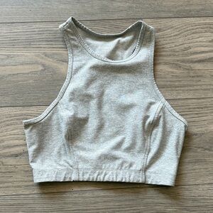 Outdoor Voices Gray High-Neck Sports Bra